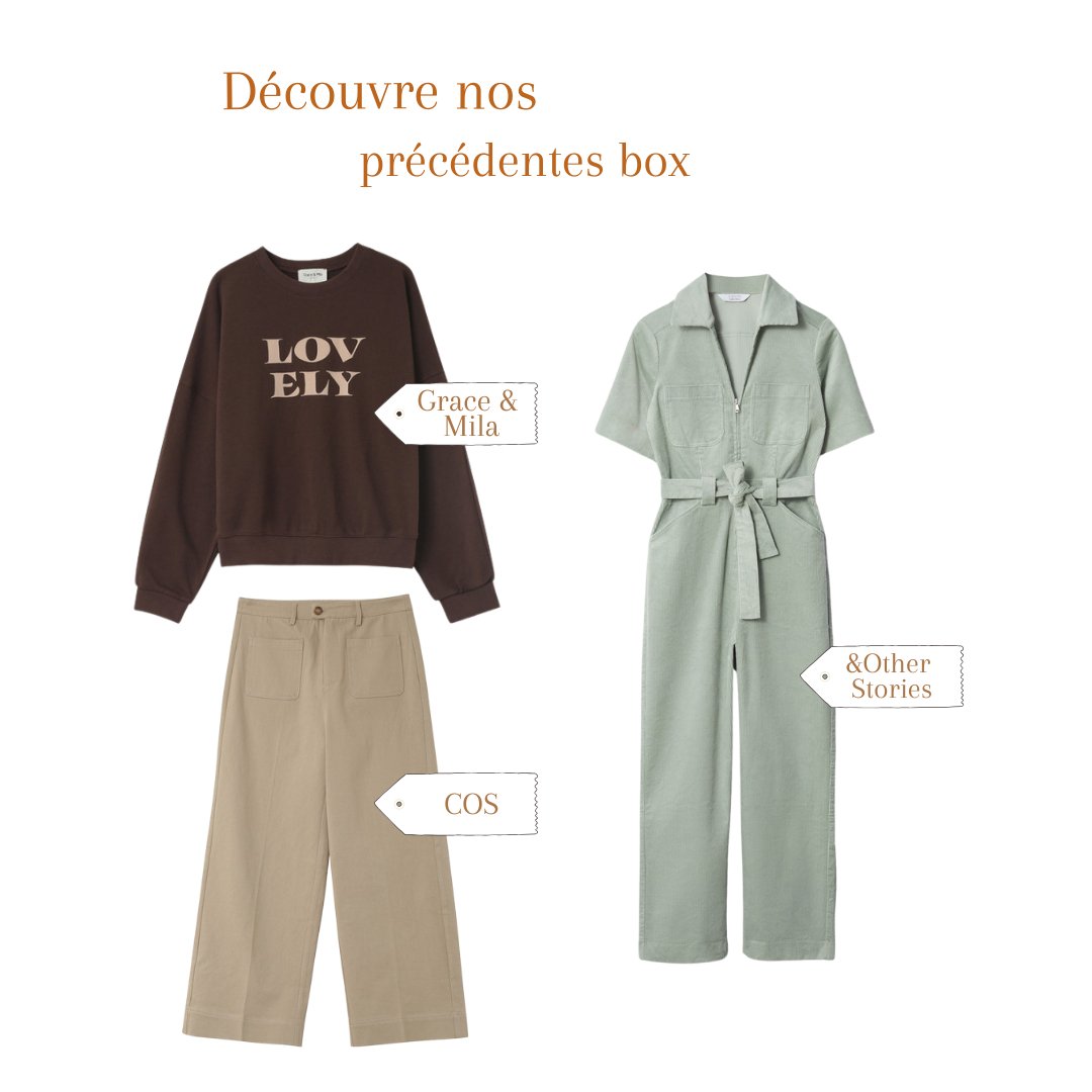 box vetements seconde main femme cadeau 31 32 33 34 ans Noel Lena Situations lookiero la malle francais clic and fit outfittery seconde main maje sandro friperie luxe zara personal shopper mango stradivarius mango levi's levis tommy cos esprit cos sud express mango