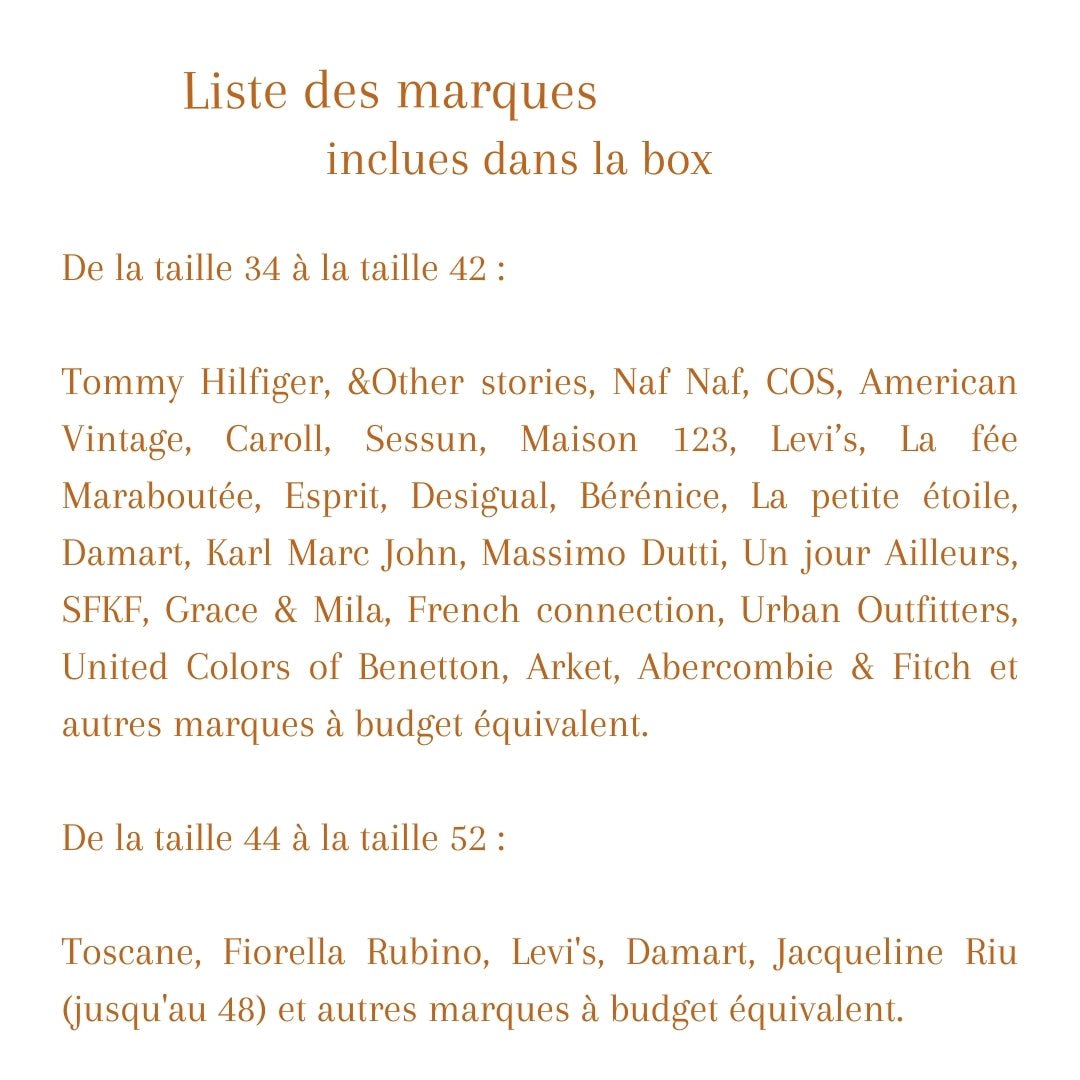 box vetements seconde main femme cadeau 30 ans lookiero la malle francais clic and fit outfittery seconde main maje sandro friperie luxe zara personal shopper mango stradivarius mango levi's levis tommy cos