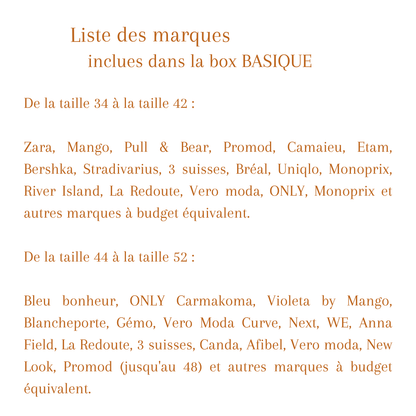 LA BASIQUE - Box de vêtements femme [Zara, Mango, Bershka, Uniqlo...]