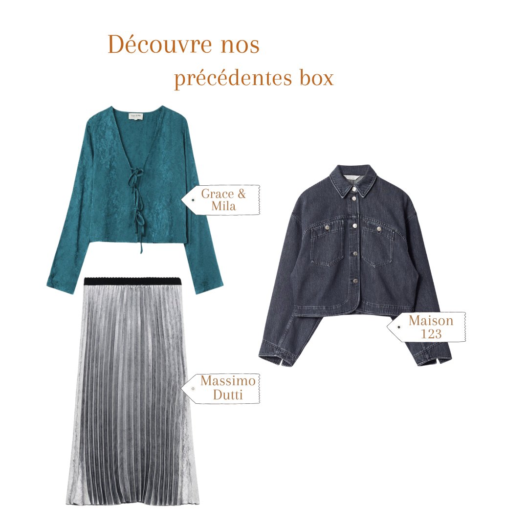 box vetements seconde main  femme cadeau 31 32 33 34 ans Noel Lena Situations lookiero la malle francais clic and fit outfittery seconde main maje sandro friperie luxe zara personal shopper mango stradivarius mango levi's levis tommy cos esprit cos sud express mango