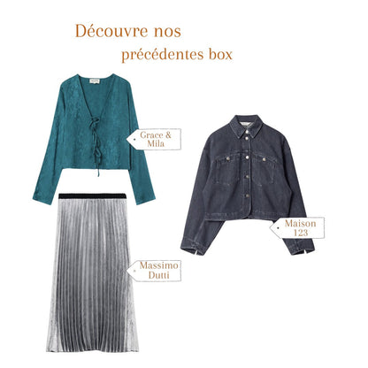 box vetements seconde main  femme cadeau 31 32 33 34 ans Noel Lena Situations lookiero la malle francais clic and fit outfittery seconde main maje sandro friperie luxe zara personal shopper mango stradivarius mango levi's levis tommy cos esprit cos sud express mango